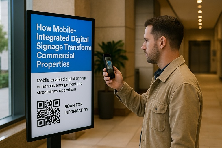 How Mobile-Integrated Digital Signage with AdCast Transforms Commercial Properties