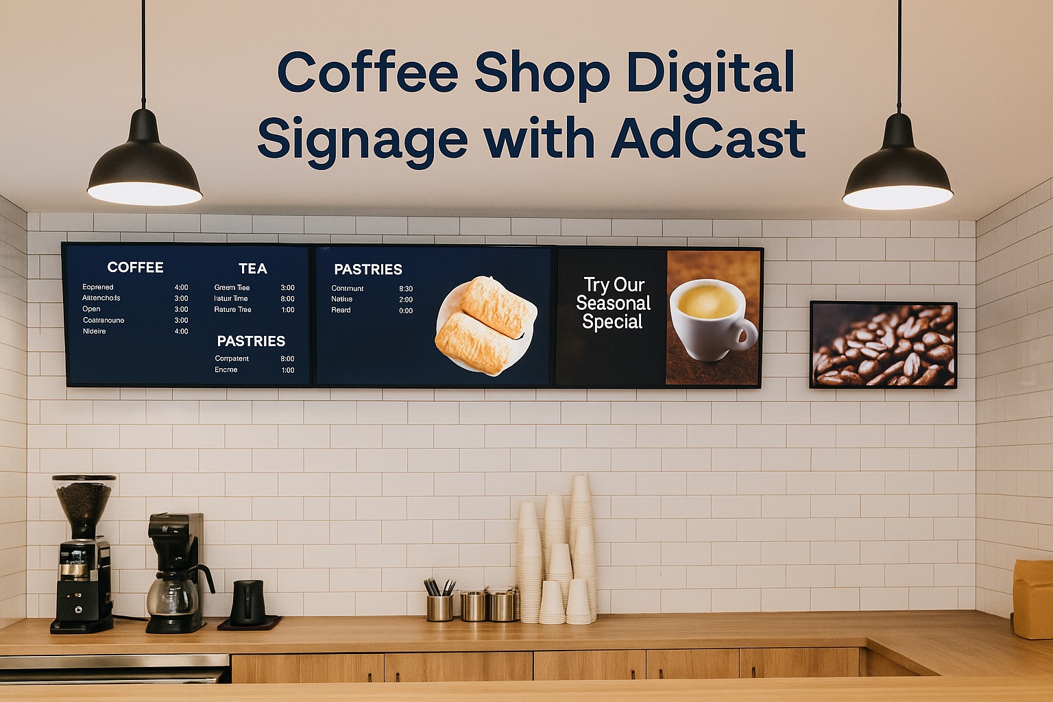 Digital Signage para Cafeterías y Coffee Shops
